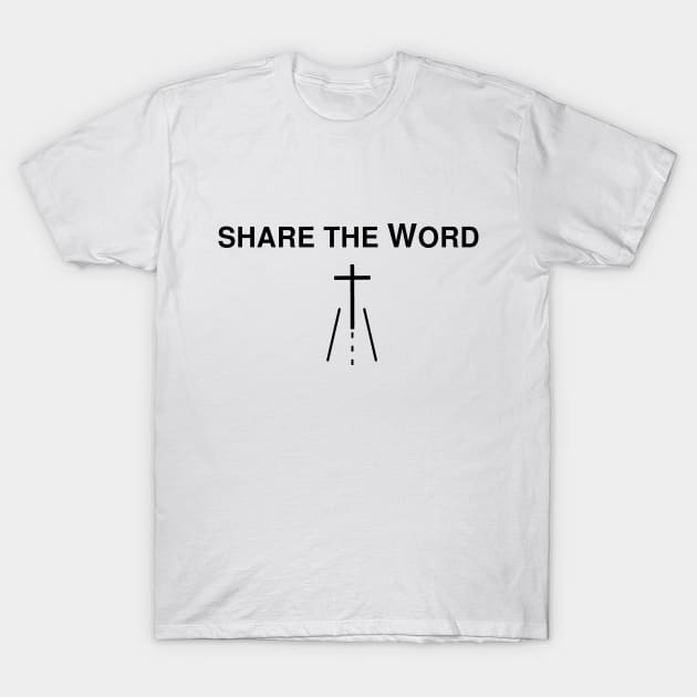 "Share the Word" - Pseudo-Cycling Christian Witness T-Shirt by ChristianInk